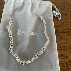 .925 Silver Byzantine bracelet 7.25”